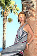 Stock Photo : Palm Stock Image: Blonde Woman At The Palms