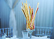 Italy Bread Sticks In The Glass - stock photo
