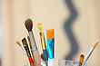 Stock Photo : Ap Funny Stock Image: Different Brushes Close-ap