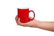 Stock Photo : Manager Stock Photography: Male Hand Is Holding A Red Cup