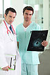 Male Male Twosome In Hospital - stock image