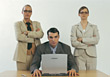 Stock Photo : Groups Small Stock Image: disappointment critical exhausted supervisor