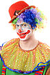 Stock Photo : Performance Theatrical Stock Image: Portrait Of A Clown.