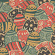 Seamless Easter Eggs Pattern. Vector, EPS10