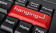 Stock Photo : Hanging Stock Photo: Word Hanging On Keyboard